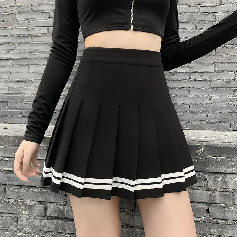 Korean Style Patchwork Skirt