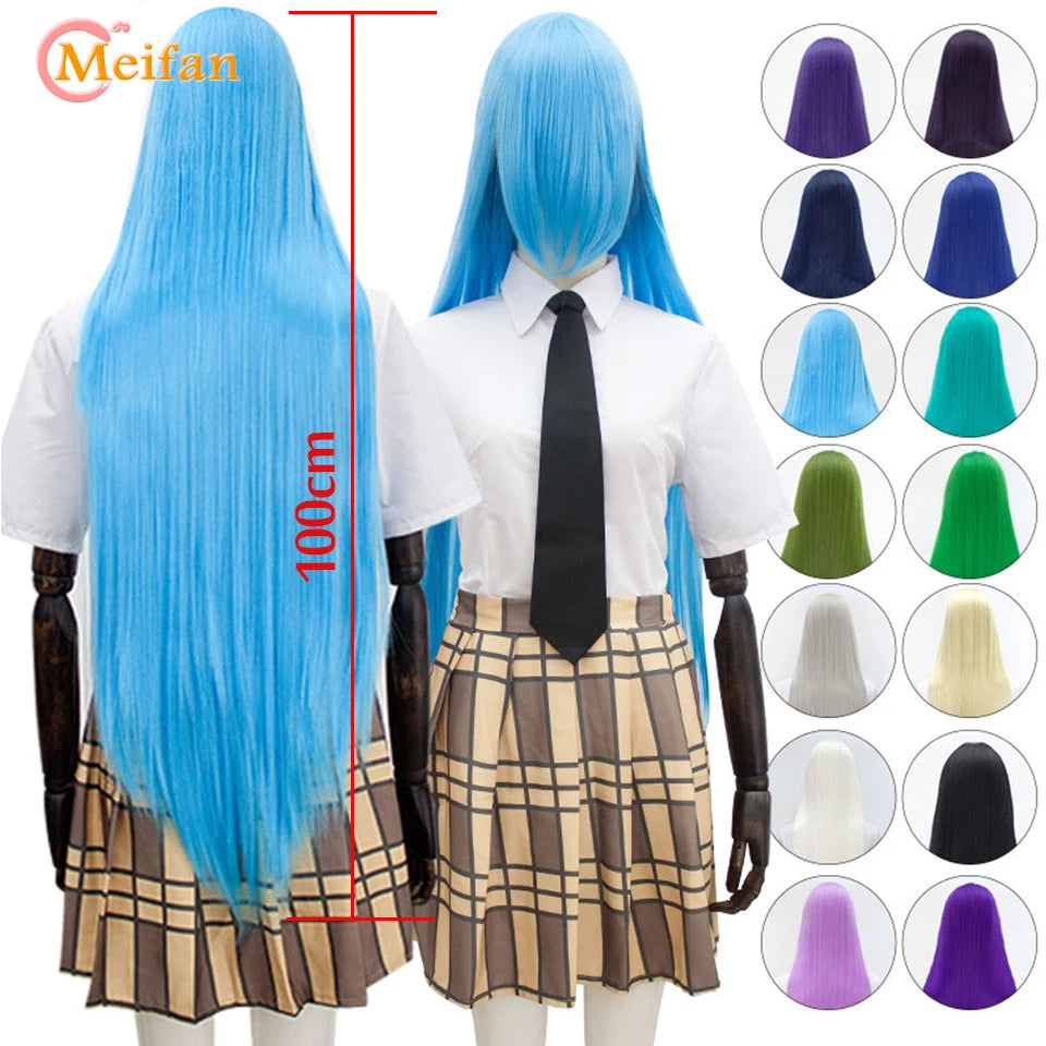 Synthetic Wig With Bangs Multi Colour