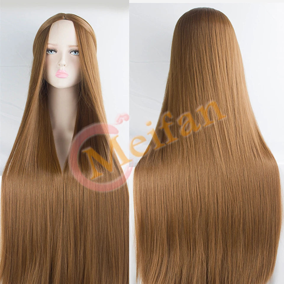 Synthetic Wig With Bangs Multi Colour