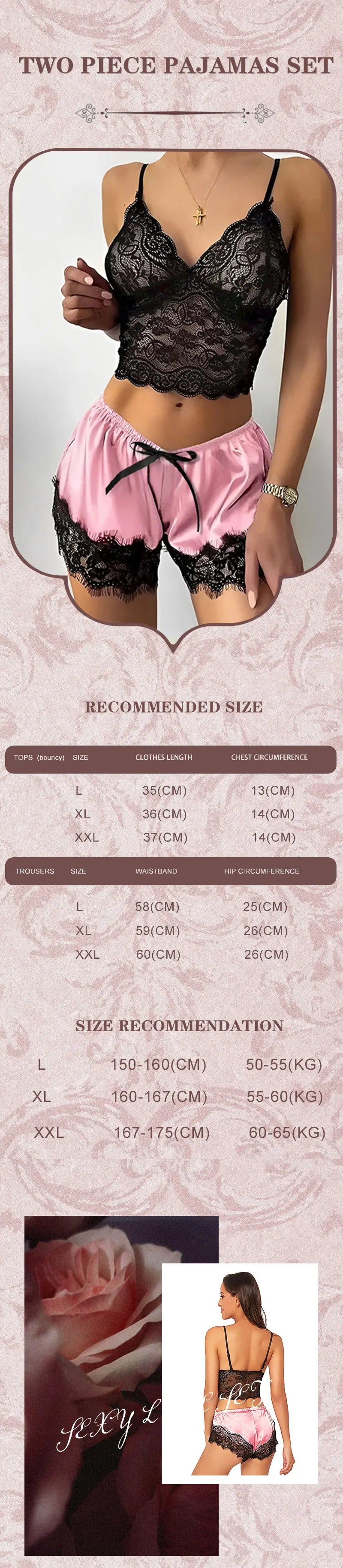 2 Piece Satin Pajama Set