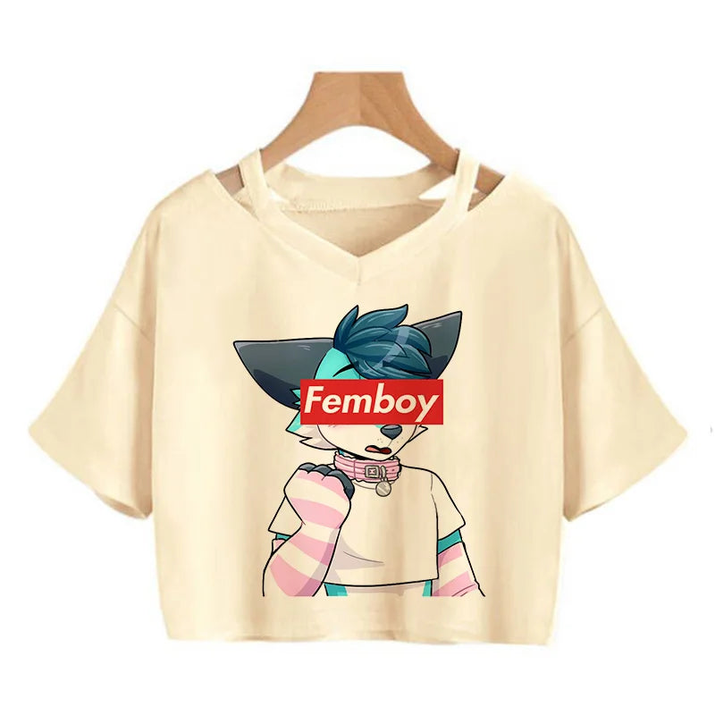 Femboy Crop Top Multi Variant