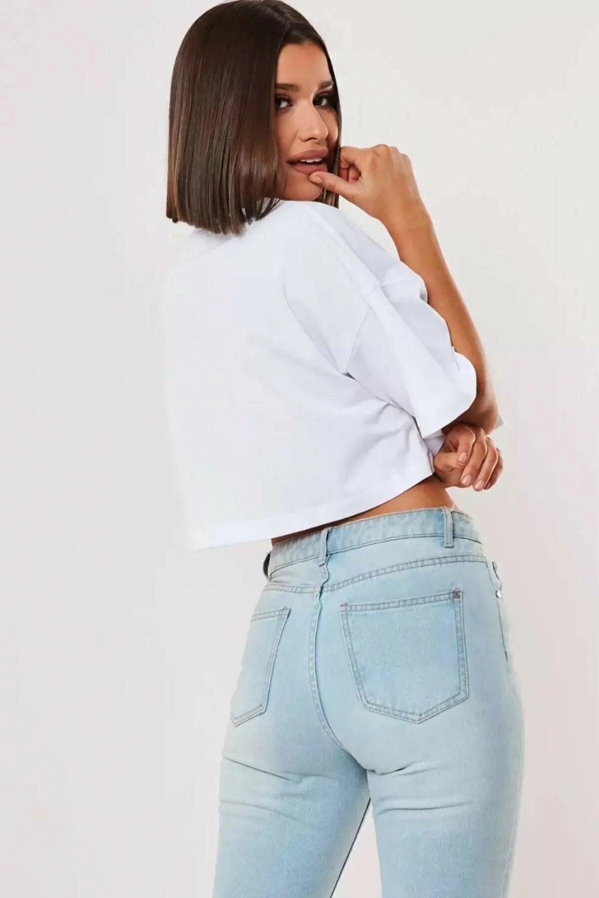 Loose Short Sleeve Crop Top