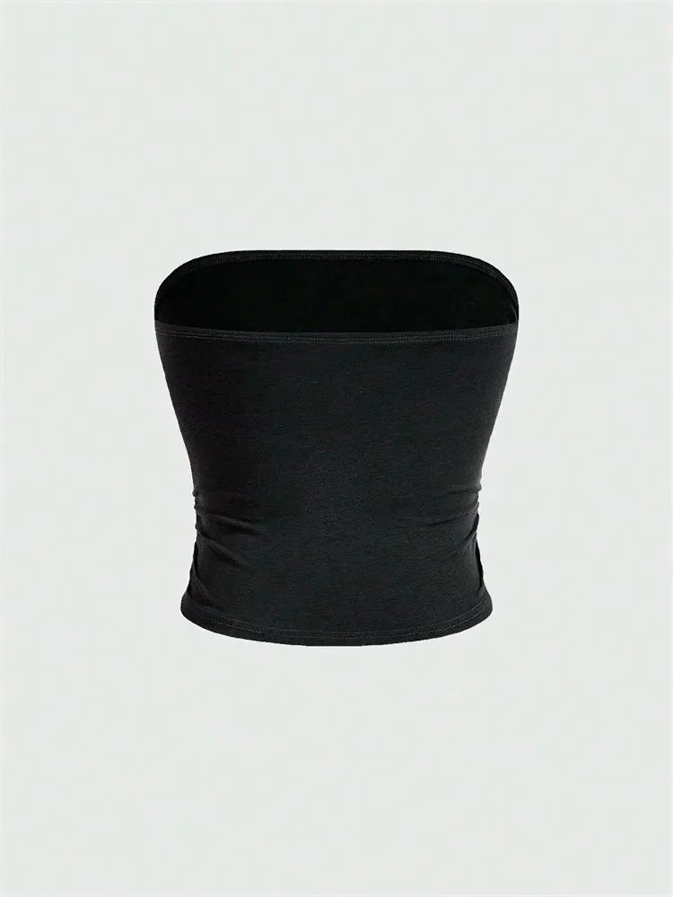 Gothic Print Tube Top