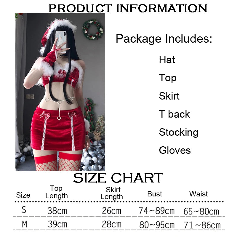 Christmas Red Dress Cloak Rope