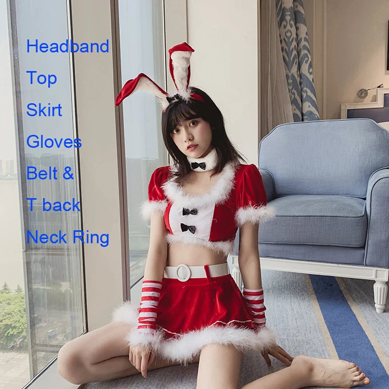 Christmas Red Dress Cloak Rope