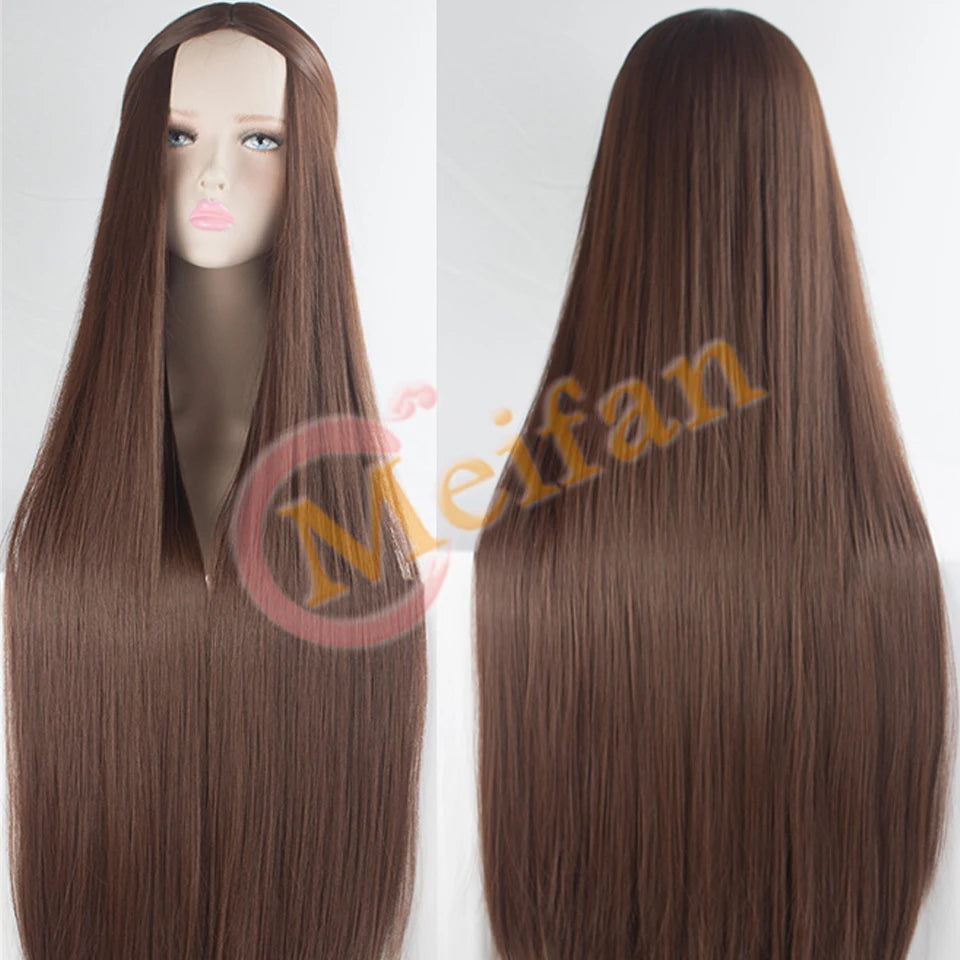 Synthetic Wig With Bangs Multi Colour