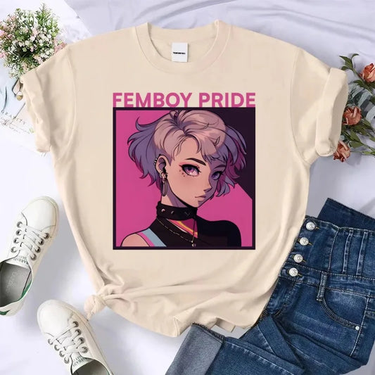 Femboy Shirt Psychedelic Pastel