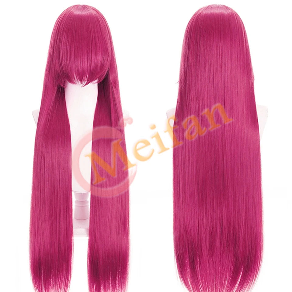 Synthetic Wig With Bangs Multi Colour