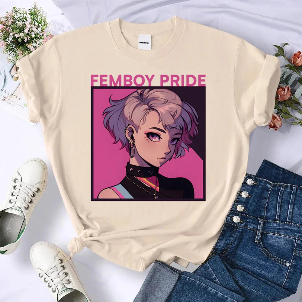 Femboy Shirt Psychedelic Pastel
