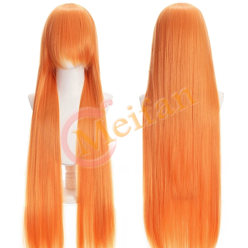 Synthetic Wig With Bangs Multi Colour