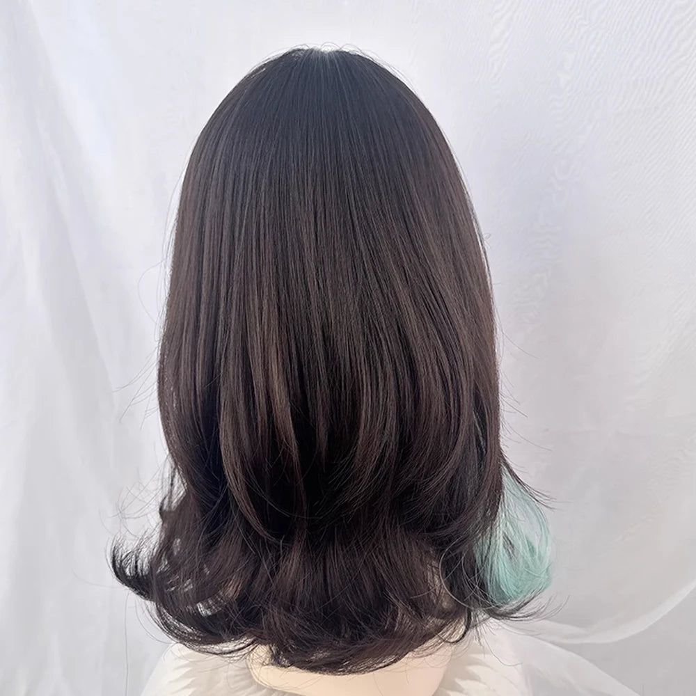Synthetic Short Wavy Mixed Wig