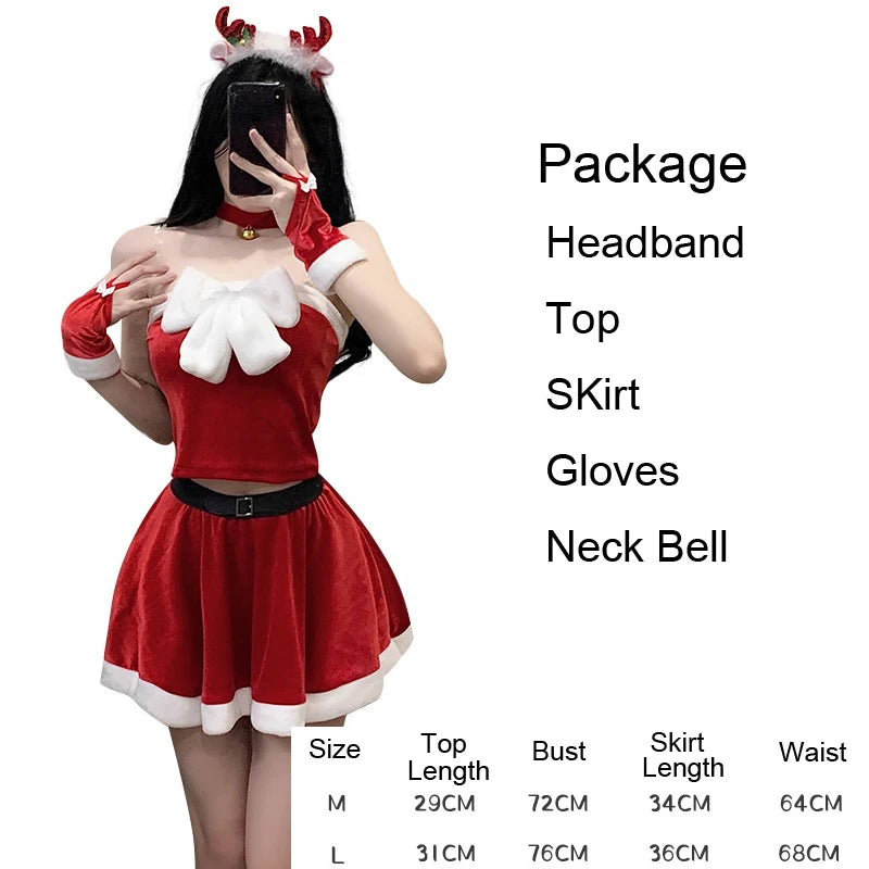 Christmas Red Dress Cloak Rope