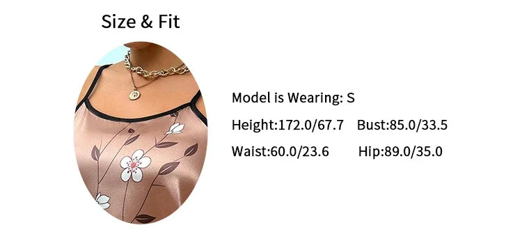 Floral Print Satin Gown