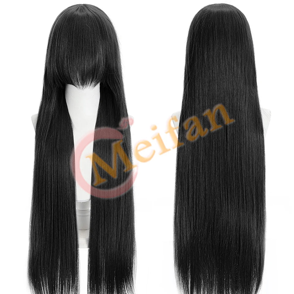 Synthetic Wig With Bangs Multi Colour