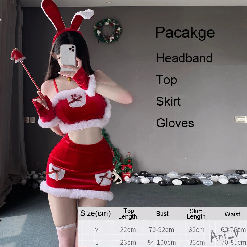 Christmas Red Dress Cloak Rope