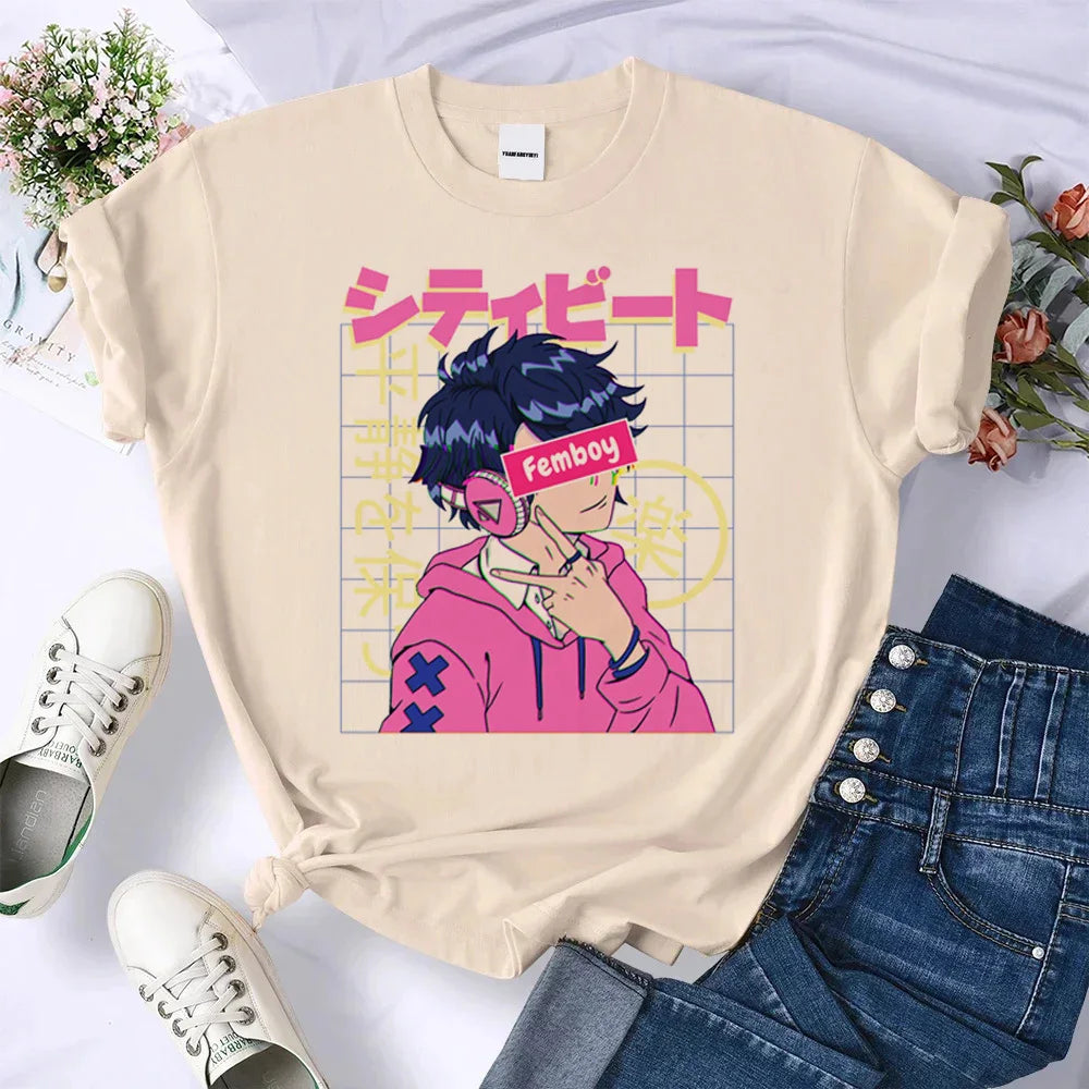 Femboy Shirt Psychedelic Pastel