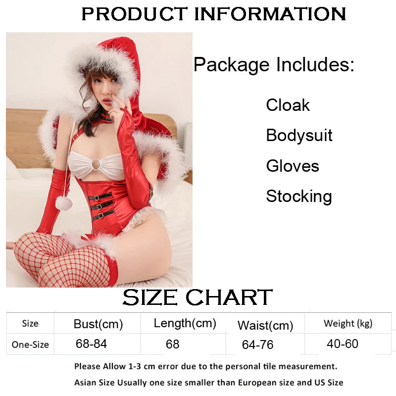 Christmas Red Dress Cloak Rope