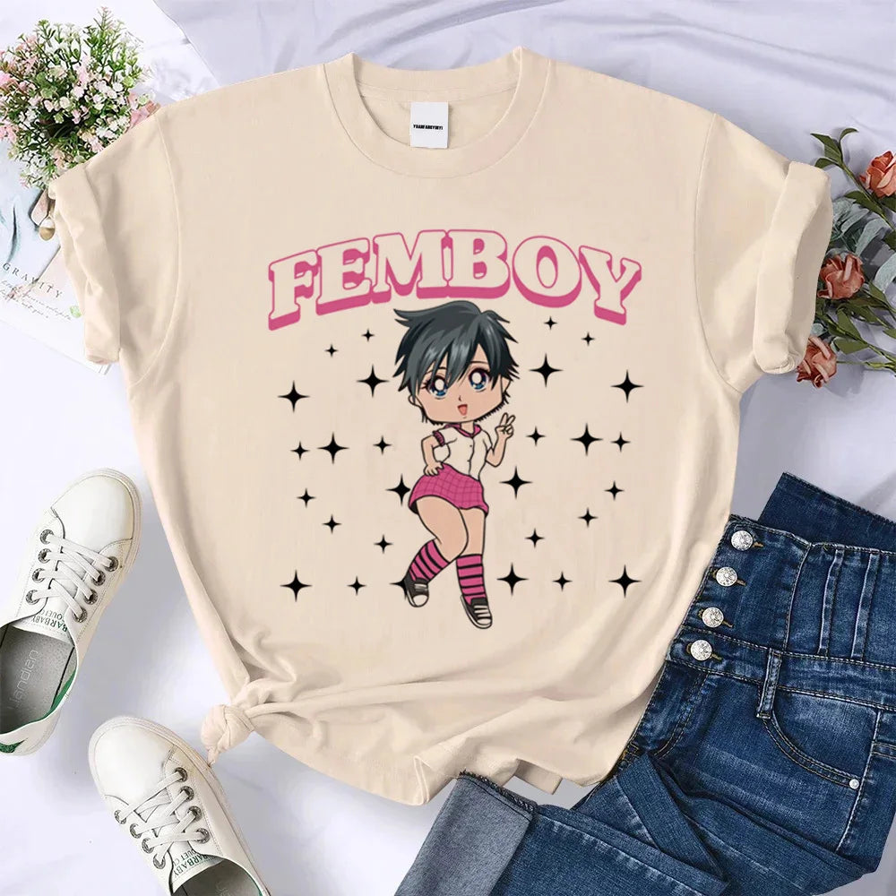 Femboy Shirt Psychedelic Pastel