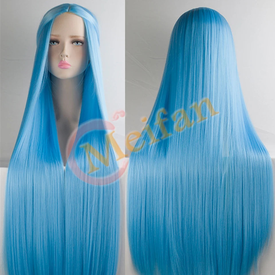 Synthetic Wig With Bangs Multi Colour