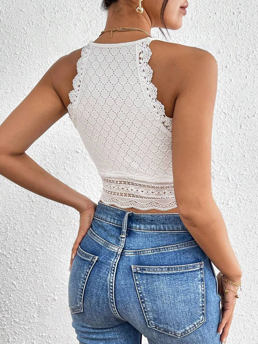 Sexy Short Length Lace Crop Top