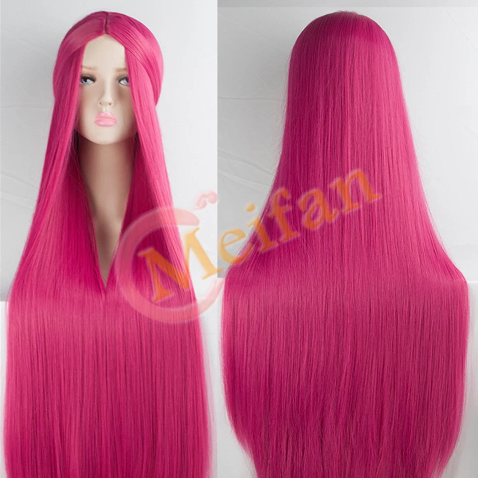 Synthetic Wig With Bangs Multi Colour