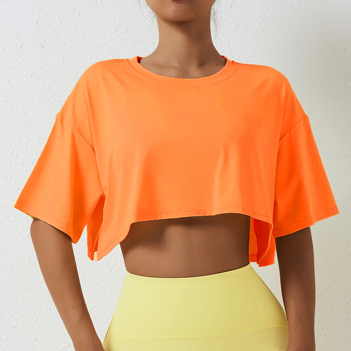 Loose Short Sleeve Crop Top